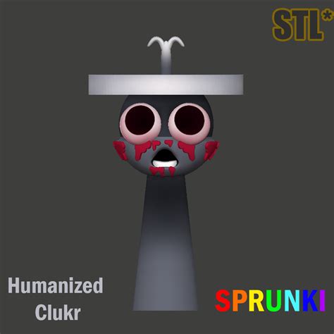 🧸 Sprunki Incredibox Clukr Horror Sprunki STL 3D Character Fanart・ STL ...