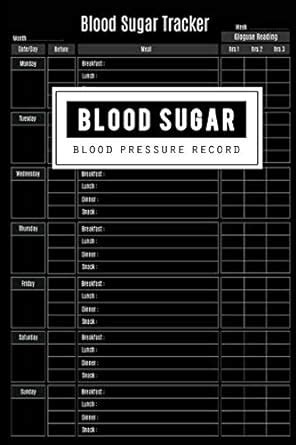 Buy Blood Sugar & Blood Pressure Record: Blood Sugar & Blood Pressure ...