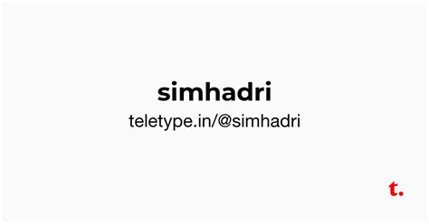 @simhadri — Teletype