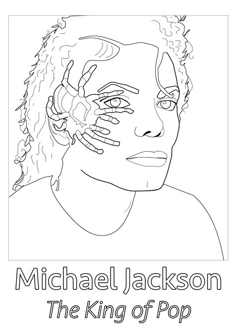 Collection of Michael Jackson Coloring Pages - Free Printable