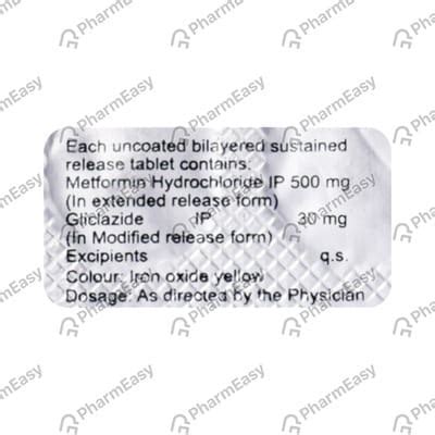 Glychek M Od 30mg Strip Of 10 Tablets: Uses, Side Effects, Price ...