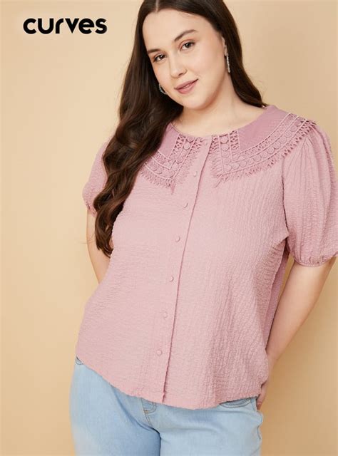Buy Women Crinkled Knit Blouse Online at just Rs. 899.0 - 1000014025031 ...