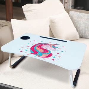 Kuber Industries Wooden Ergonomic Portable & table for Bed with Cup ...