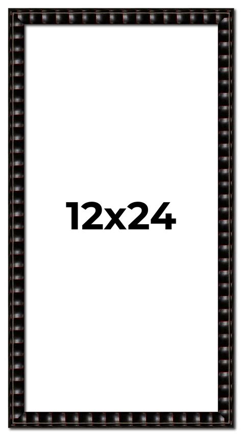 12x24 Bamboo Picture Frame with UV-Resistant Acrylic & Acid Free ...