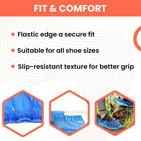 Disposable Plastic Shoe Covers for Spa & Salon – Waterproof & Non‑Slip ...
