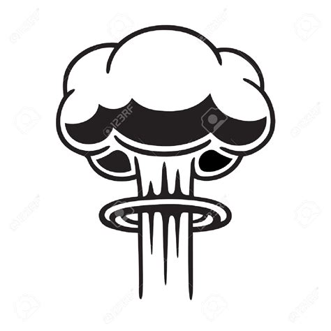 Mushroom Cloud Drawing at PaintingValley.com | Explore collection of ...