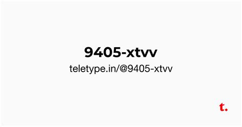 @9405-xtvv — Teletype