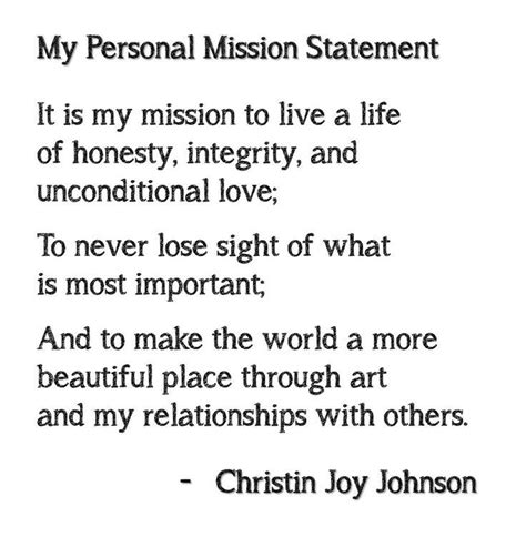 Image result for Personal Vision Statement Examples