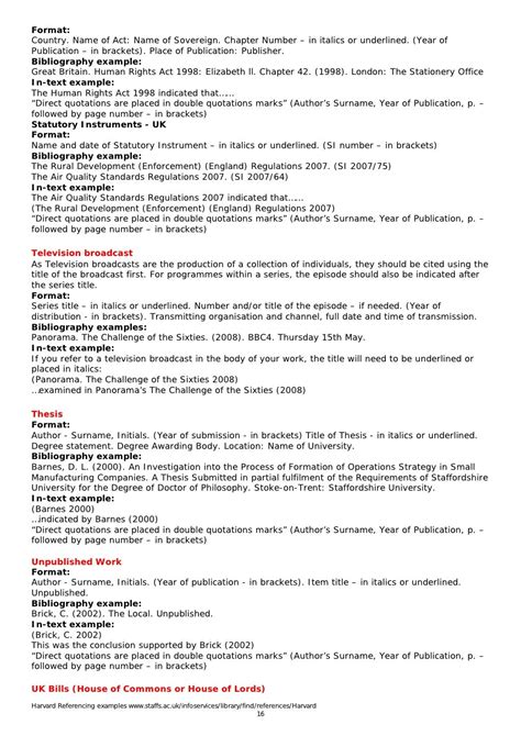 Image result for Harvard Referencing Examples
