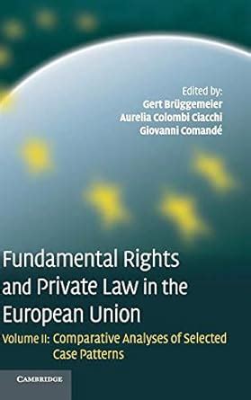Buy Fundamental Rights and Private Law in the European Union: Volume 2 ...