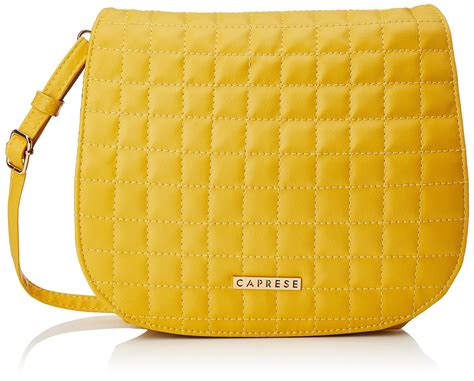 Buy Caprese womens KAREN SB Medium LEMON Sling Bag at Amazon.in