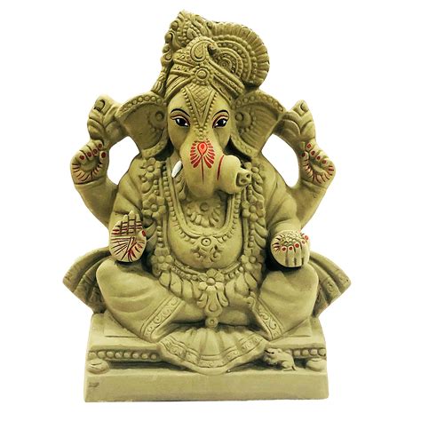 Shopmefast Eco Friendly Ganpati Murti Matti Ganesha Idol Biodegradable ...