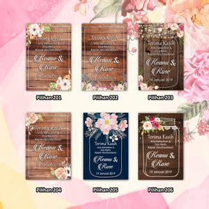 Jual Kartu Ucapan Terimakasih / Kartu Souvenir / Kartu Ucapan - stiker ...