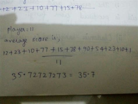 In a cricket match, the runs scored by 11 players are as follows12, 23 ...
