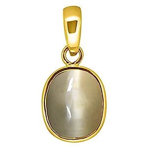 Accurate Traders 7.5 Ratti Cat's Eye Ashtdhatu Pendant (6.8 carats ...