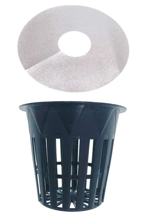 HORTIPOTS 2 Inch Net Pot, Mesh Cup 2 Inch Wide Rim Design with ...