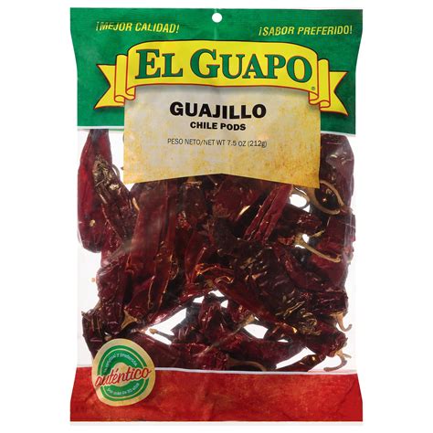 El Guapo Whole Guajillo Chili Pods (Chile Guajillo Entero), 7.5 oz ...