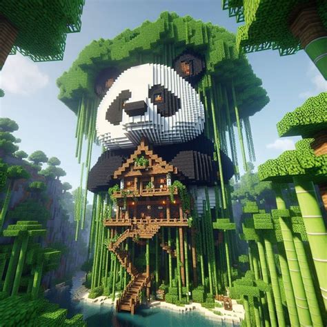 Image result for Panda House Minecraft Tutorial