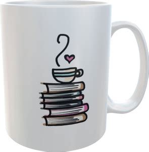 YUKI Books And Coffee Are the Perfect Match : design Printed On Ceramic ...