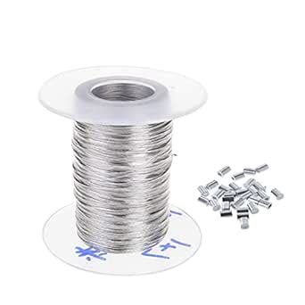 ANYUFEI Accessories 100m Stainless Steel Wire Rope Soft Fishing Lifting ...