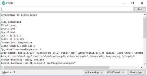 ESP32 WiFi Webserver