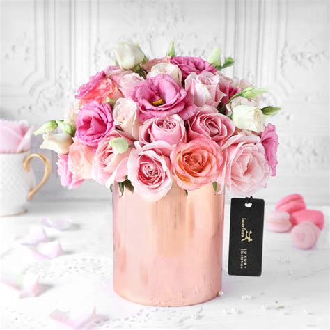 Rose Gold Splendour Bouquet: Order Birthday Flowers Online | Interflora ...