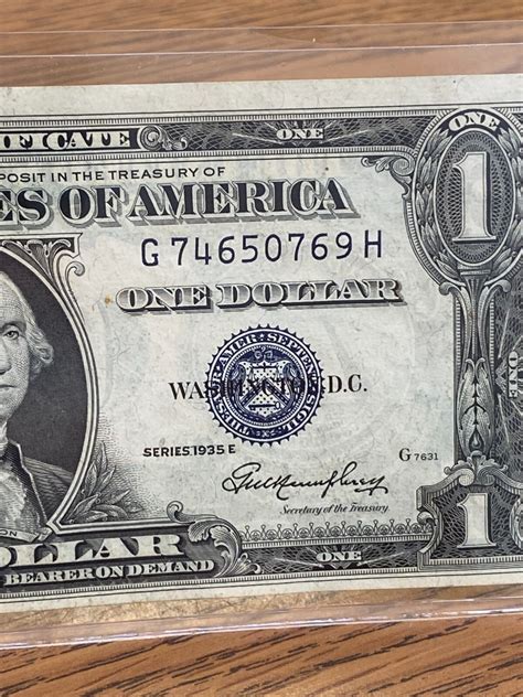 1935-E Silver Certificate 1$ Blue Seal Dollar Bill | eBay