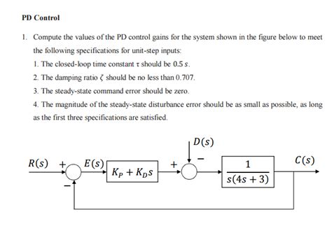 Image result for PD Control System Design