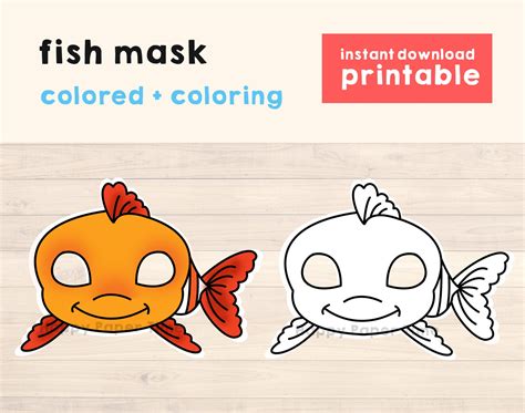 Image result for Fish Face Mask Pattern