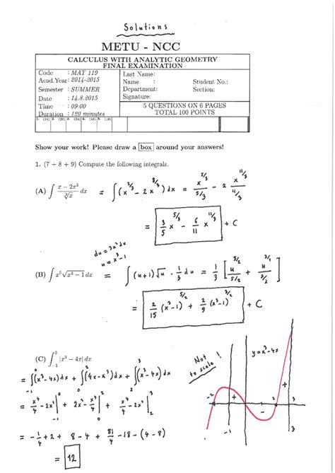 METU Math 119 Calculus with Analytic Geometry Recitation 02 Notes - Studocu