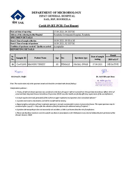 17-04-2021 RGH, Rourkela 3 - DEPARTMENT OF MICROBIOLOGY ISPAT GENERAL ...