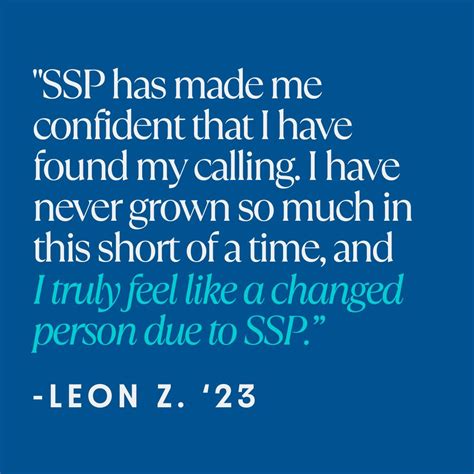 We love hearing how the Summer Science Program has impacted our alumni ...