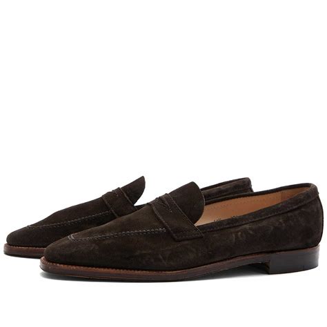 Alden Men's Penny Loafer in Dark Chocolate Alden