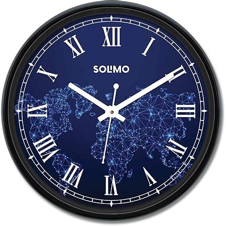 Buy Amazon Brand - Solimo 12-inch Contemporary Plastic & Glass Wall ...