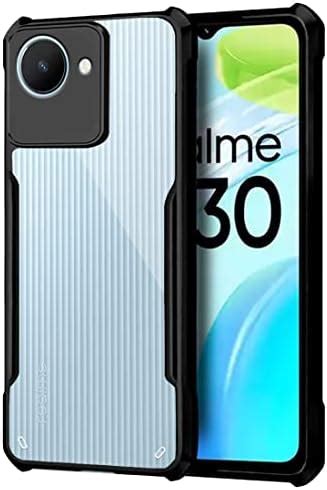 Fashionury Back Cover Case for Realme C30 (Crystal Glass Back | Camera ...