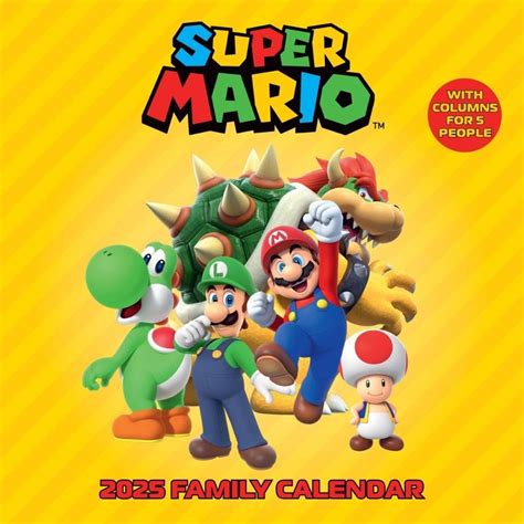 Buy Super Mario Family Organiser Calendar 2025 Book Online at Low ...