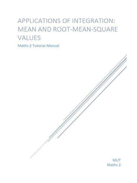 Image result for Root Mean Square Integral