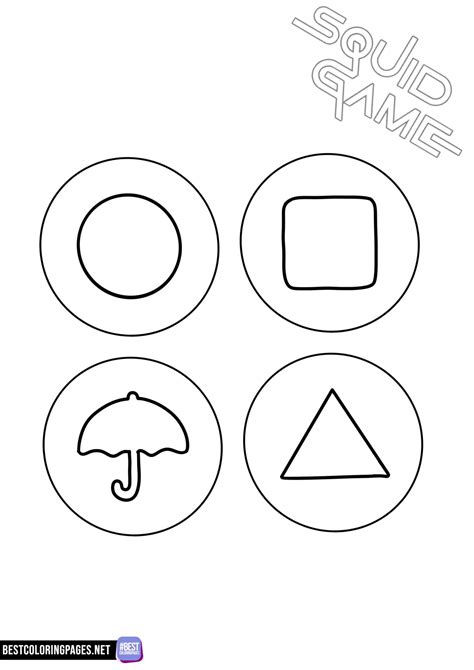 Squid Game coloring pages - Bestcoloringpages.net