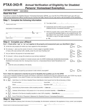 Ptax 343 R - Fill and Sign Printable Template Online