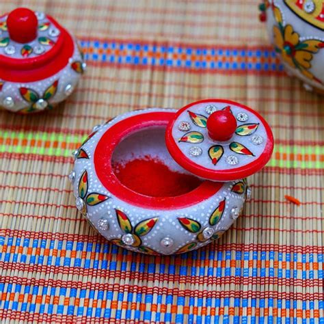 iklauti creation Marble Kumkum Box|Marble Decorative Box Sindoor Dani ...