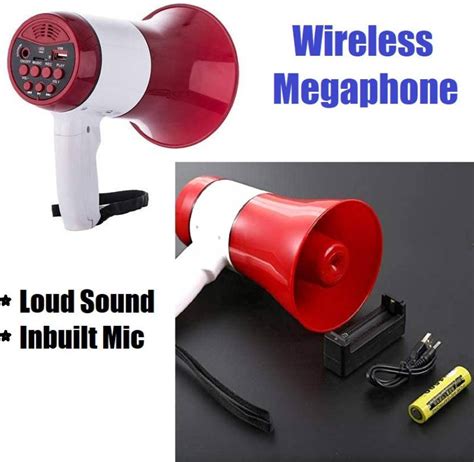 AIMERS Loudspeaker Megaphone for Announcement Rechargeable with ...