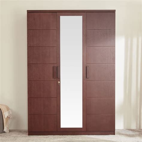 Buy My Bed Denis 3-Door Wardrobe with Mirror - Walnut from Home Centre ...