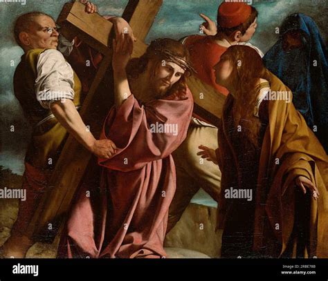 Christ carrying the Cross 1605 by Orazio Gentileschi Stock Photo - Alamy