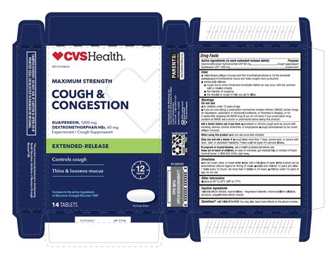 MAXIMUM STRENGTH COUGH AND CONGESTION EXTENDED RELEASE- guaifenesin and dextromethorphan hbr ...