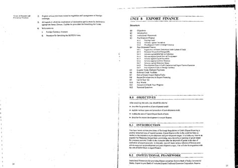 Block-2 IBO-4 Unit-3 - exports finance ,institutional frame work ...
