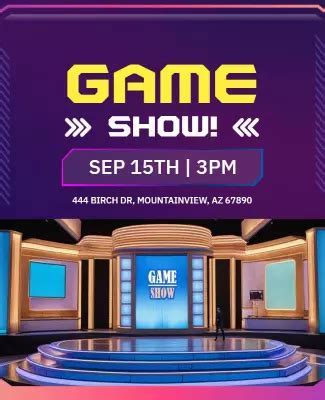 game show flyer template | Download it from game show flyer template ...