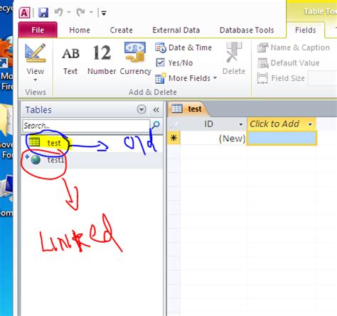 Access Add Another Table to Backend Database 的图像结果