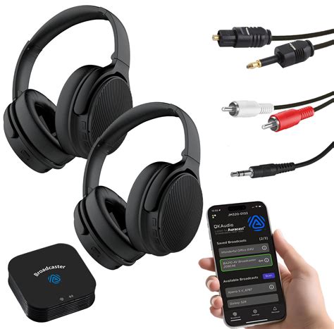 Homespot Jm320 Auracast Tv Headphones With Transmitter For Av Home ...
