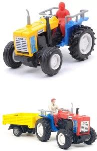 viaan world Centy HMT Tractor & HMT Tractor with trolley combo pack ...