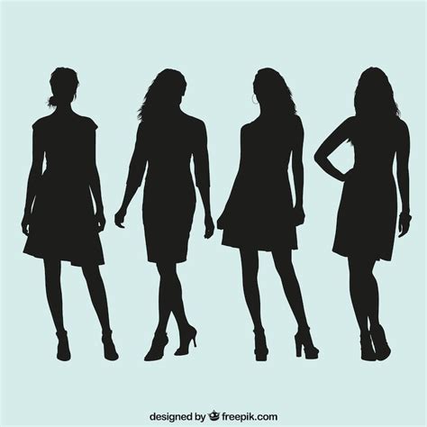 Silhouette femme dessin - Vecteurs : téléchargez gratuitement des ...